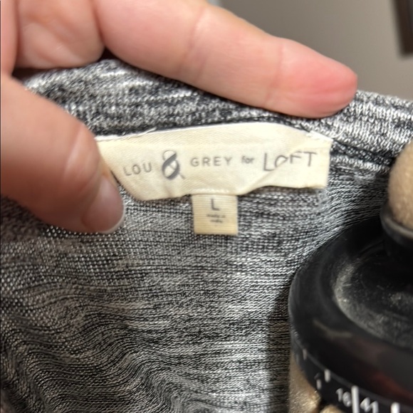 Gray Long Sleeve Women's Dress - Picture 2 of 3